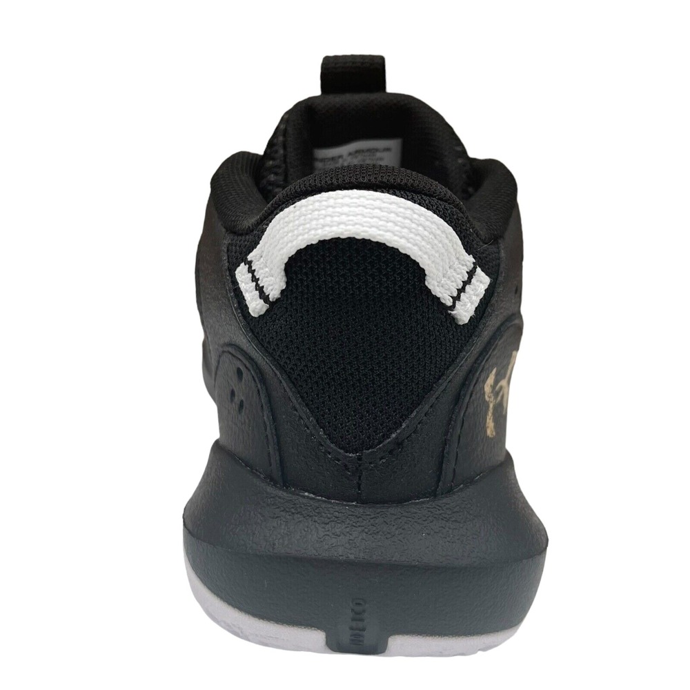 Under Armour Lockdown Little Boy's Leather Basketball Shoe Size 11 Black Lace Up - Picture 6 of 11